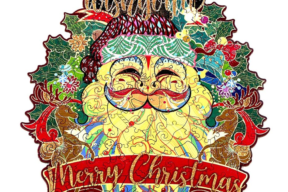 Wooden Jigsaw Puzzle-SANTA CLAUS