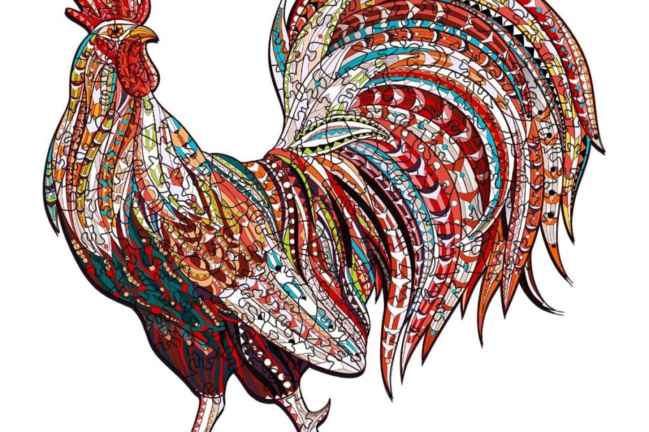 Wooden Jigsaw Puzzle-STRONG COCK-RD