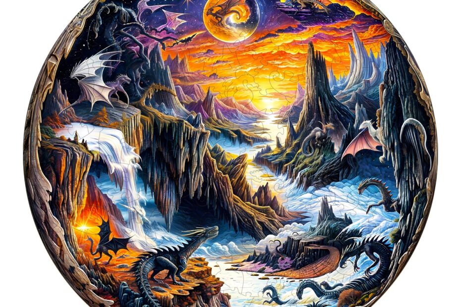 Wooden Jigsaw Puzzle-3D Fantasy World