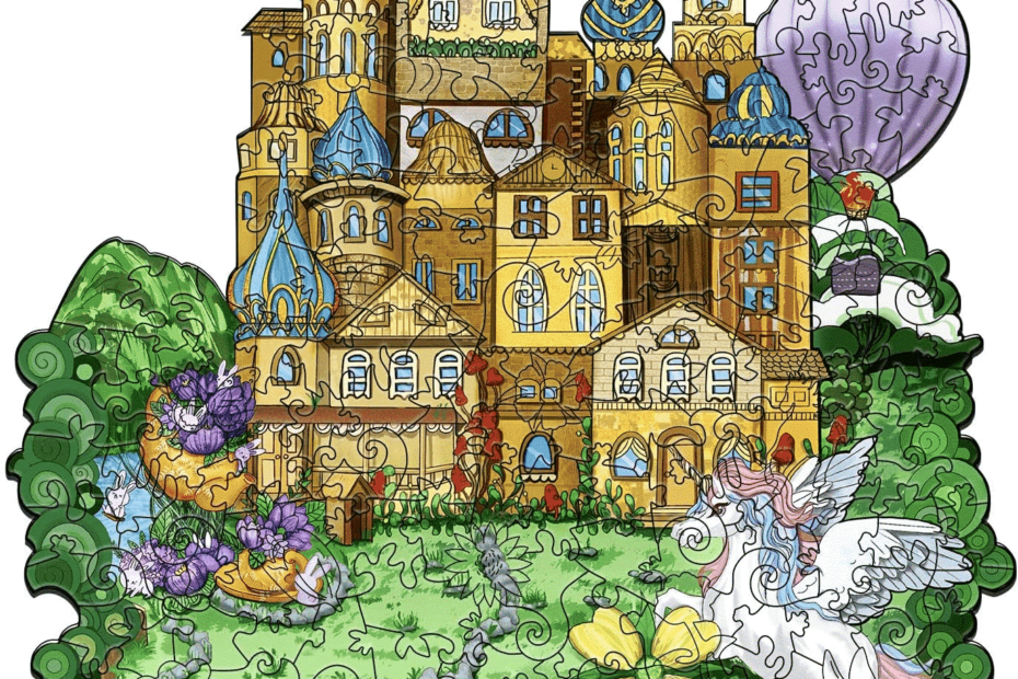 Wooden Jigsaw Puzzle-Fairy Tale Castle