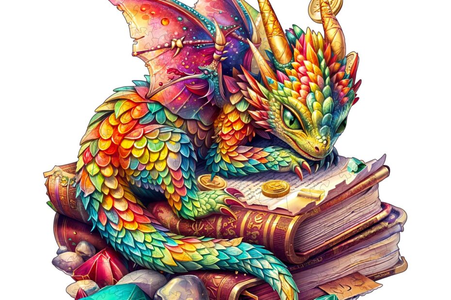Wooden Jigsaw Puzzle – Jeweled Dragon