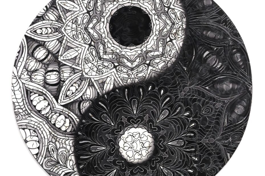 Wooden Jigsaw Puzzle-YIN YANG