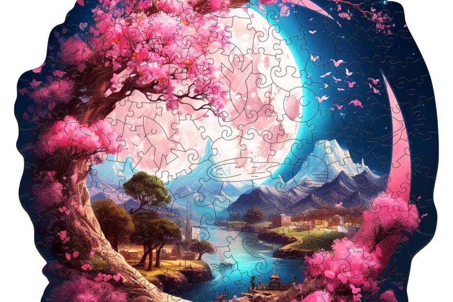 Wooden Jigsaw Puzzle – Beautiful Moon Island