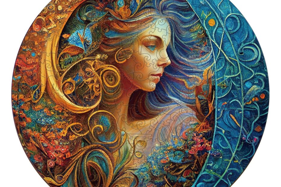 Zodiac Wooden Jigsaw Puzzle-Virgo