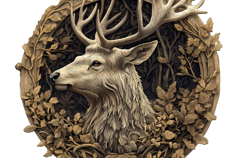 Wooden Jigsaw Puzzle – 3D Deer