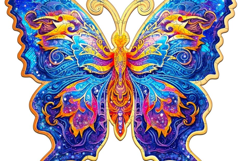 Wooden Jigsaw Puzzle-Beautiful Butterfly